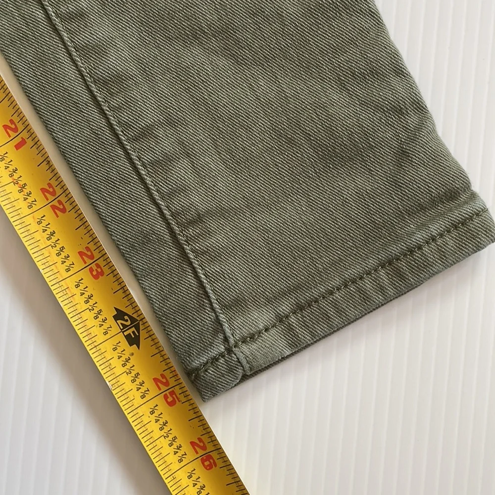 GapKids super skinny, army green denim jeans.  Girls size 10
